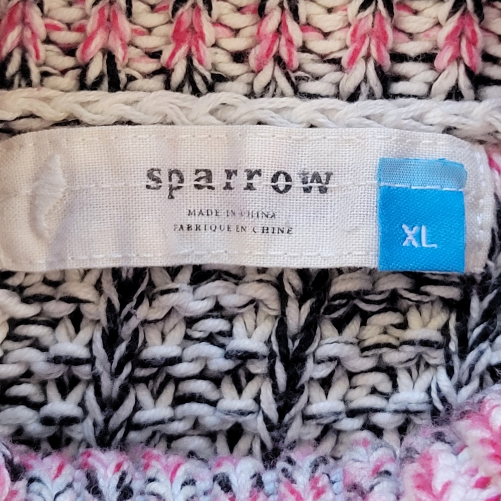 Sparrow Multicolor Patchwork Turtleneck Sweater - image 8